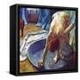 Frau in der Bedewanne-Edgar Degas-Framed Stretched Canvas