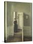 Frau in Einem Hellen Innenraum, 1913-Vilhelm Hammershoi-Stretched Canvas