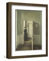 Frau in Einem Hellen Innenraum, 1913-Vilhelm Hammershoi-Framed Giclee Print