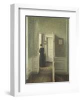 Frau in Einem Hellen Innenraum, 1913-Vilhelm Hammershoi-Framed Giclee Print