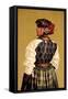 Frau in Unterwaldner Tracht, Frisur, Dutt,Stecknadel-null-Framed Stretched Canvas