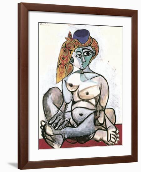 Frau mit Turban, 1955-Pablo Picasso-Framed Art Print
