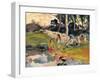 Frauen an einem Flussufer (Femmes au bord de la rivière). 1891-93-Paul Gauguin-Framed Giclee Print