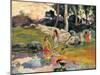 Frauen an einem Flussufer (Femmes au bord de la rivière). 1891-93-Paul Gauguin-Mounted Giclee Print