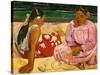 Frauen Von Tahiti (Oder: Am Strand).1891-Paul Gauguin-Stretched Canvas