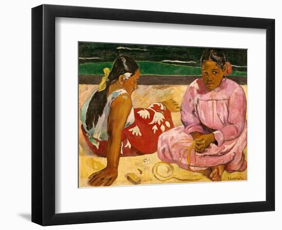 Frauen Von Tahiti (Oder: Am Strand).1891-Paul Gauguin-Framed Giclee Print