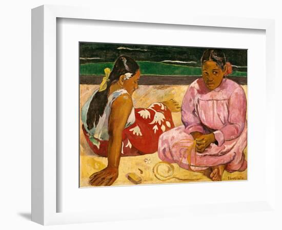 Frauen Von Tahiti (Oder: Am Strand).1891-Paul Gauguin-Framed Giclee Print