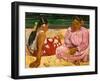 Frauen Von Tahiti (Oder: Am Strand).1891-Paul Gauguin-Framed Giclee Print