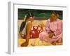 Frauen Von Tahiti (Oder: Am Strand).1891-Paul Gauguin-Framed Giclee Print