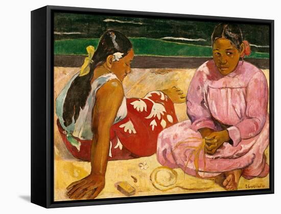 Frauen Von Tahiti (Oder: Am Strand).1891-Paul Gauguin-Framed Stretched Canvas