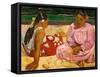 Frauen Von Tahiti (Oder: Am Strand).1891-Paul Gauguin-Framed Stretched Canvas