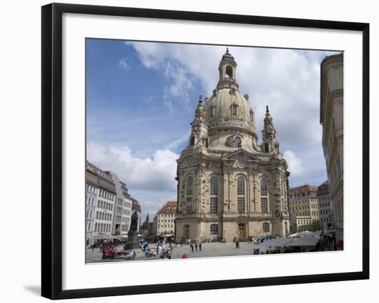 Frauenkirche, Dresden, Saxony, Germany, Europe-Robert Harding-Framed Photographic Print