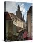 Frauenkirche Looming Over Shopping Area, Dresden, Saxony, Germany, Europe-Michael Snell-Stretched Canvas