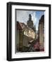 Frauenkirche Looming Over Shopping Area, Dresden, Saxony, Germany, Europe-Michael Snell-Framed Photographic Print