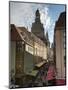 Frauenkirche Looming Over Shopping Area, Dresden, Saxony, Germany, Europe-Michael Snell-Mounted Photographic Print