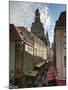 Frauenkirche Looming Over Shopping Area, Dresden, Saxony, Germany, Europe-Michael Snell-Mounted Photographic Print