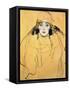 Frauenkopf-Female head,1917 / 18 67 x 56 cm.-Gustav Klimt-Framed Stretched Canvas