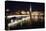 Fraumunster Abbey Night Scenic, Zurich-George Oze-Stretched Canvas