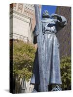 Fray Garcia Monument in Pioneer Plaza, El Paso, Texas, United States of America, North America-Richard Cummins-Stretched Canvas