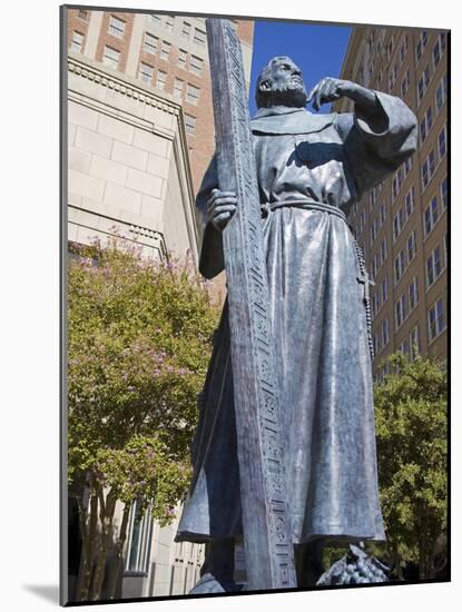 Fray Garcia Monument in Pioneer Plaza, El Paso, Texas, United States of America, North America-Richard Cummins-Mounted Photographic Print