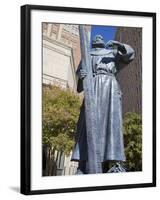 Fray Garcia Monument in Pioneer Plaza, El Paso, Texas, United States of America, North America-Richard Cummins-Framed Photographic Print