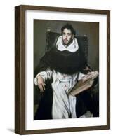 Fray Hortensio Felix Paravicino, 1609-El Greco-Framed Giclee Print
