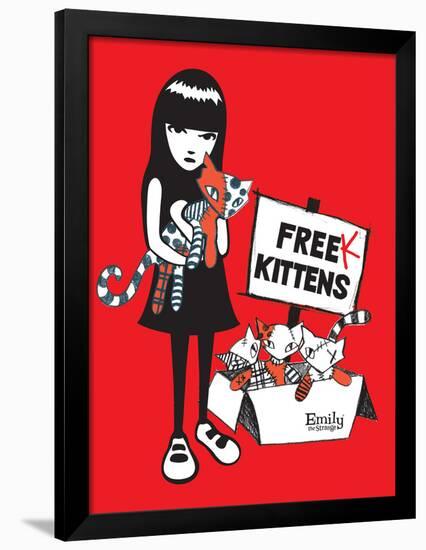 Freak Kittens-Emily the Strange-Framed Poster