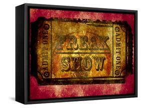 Freak Show Ticket 2-null-Framed Stretched Canvas