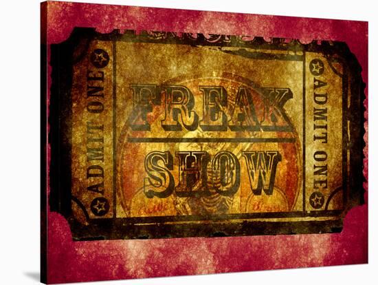 Freak Show Ticket 2-null-Stretched Canvas