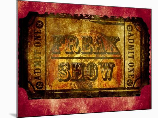 Freak Show Ticket 2-null-Mounted Poster