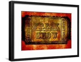 Freak Show Ticket 4-null-Framed Poster