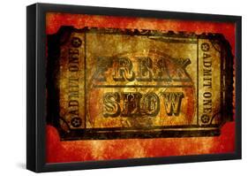 Freak Show Ticket 4-null-Framed Poster