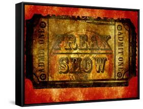 Freak Show Ticket 4-null-Framed Stretched Canvas