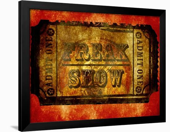 Freak Show Ticket 4-null-Framed Poster