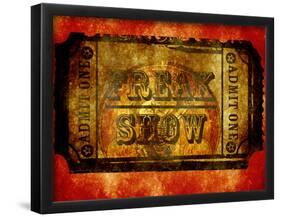 Freak Show Ticket 4-null-Framed Poster