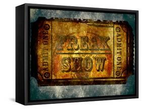 Freak Show Ticket 5-null-Framed Stretched Canvas