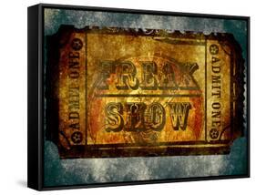 Freak Show Ticket 5-null-Framed Stretched Canvas