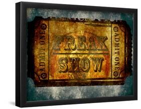 Freak Show Ticket 5-null-Framed Poster