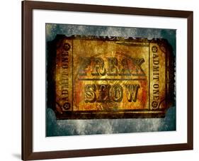 Freak Show Ticket 5-null-Framed Poster