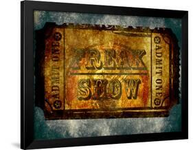Freak Show Ticket 5-null-Framed Poster