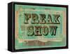 Freak Show Ticket-null-Framed Stretched Canvas