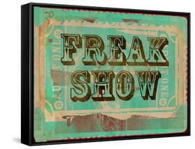 Freak Show Ticket-null-Framed Stretched Canvas