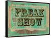 Freak Show Ticket-null-Framed Stretched Canvas