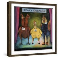 Freaky Chickens-Leah Saulnier-Framed Giclee Print