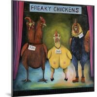 Freaky Chickens-Leah Saulnier-Mounted Giclee Print