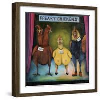 Freaky Chickens-Leah Saulnier-Framed Giclee Print