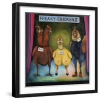 Freaky Chickens-Leah Saulnier-Framed Giclee Print