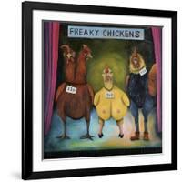 Freaky Chickens-Leah Saulnier-Framed Giclee Print