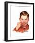 Freckles-Norman Rockwell-Framed Giclee Print