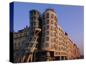 Fred and Ginger Building, Prague, Czech Republic, Europe-Neale Clarke-Stretched Canvas